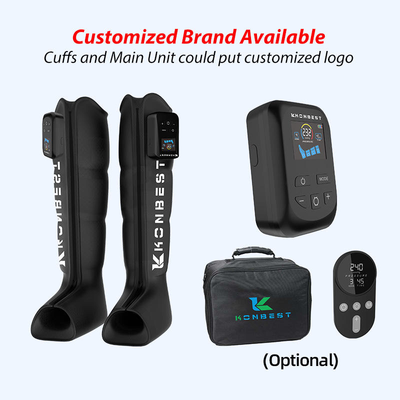 4-Chamber Air Compression Therapy Recovery Boots, Lymphatic Drainage Leg Massager, DVT Deep Vein Thrombosis Pump